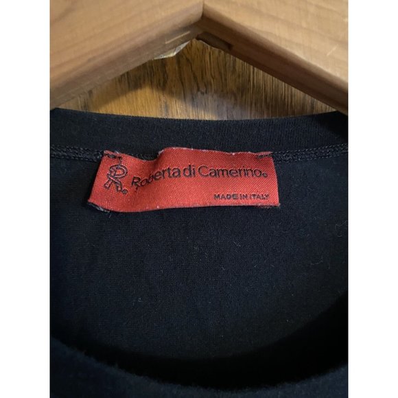 Roberta Di Camerino Black Long Sleeve See Pics No Size Tag Small? - Picture 2 of 4
